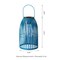 Set of 2/4 9.75"H Metal Solar Powered Edison Bulb Outdoor Hanging Lantern